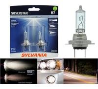 Sylvania SilverStar H7 55W Due Lampadine Testa Luce Alto Fascio Ricambio Upgrade
