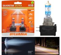 Sylvania SilverStar Ultra H11B 55W Due Lampadine Testa Luce Basso Beam Ricambio