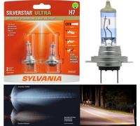 Sylvania SilverStar Ultra H7 55W Due Lampadine Testa Luce Alto Fascio Ricambio