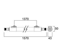 Sylvania Start eco Batten a prova di umidità IP65 840 23W Sylvania