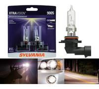 Sylvania Xtra Visione 9005 HB3 65W Due Lampadine Testa Luce Alto Fascio Alogena