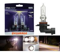 Sylvania Xtra Visione 9005 HB3 65W Due Lampadine Testa Luce Alto Fascio Alogena