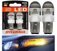 Sylvania Zevo LED Luce 1157 Ambra Arancione Due Lampadine Retro Giro Signal