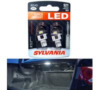 Sylvania Zevo LED Luce 921 Bianco 6000K Due Lampadine Indietro Up Inversa