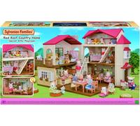 SYLVANIAN F. CASA DI CAMPAGNA CON TETTO ROSSO E LUCI