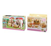 Sylvanian Families - 5480 - Casa Grande Con Luci Sioc & 5339 - Set Soggiorno