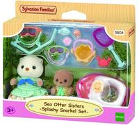 Sylvanian Families 5804 Sorelle Lontra marina -Splashy Snorkel Set-