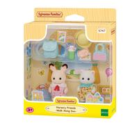 Sylvanian Families - Amici dell'Asilo - A Passeggio - Set di 2 Bebè con Zaino, C