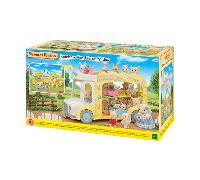 Sylvanian families - asilo - il bus arcobaleno sole