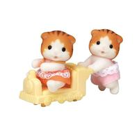Sylvanian Families Baby Maple Cat Twins Calico Critters Japan Doll Dog nuovo