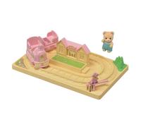 Sylvanian Families Cute Little Train Set con Baby Bear Calico Critters Mini n...