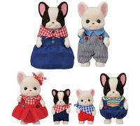 Sylvanian Families French Bulldog Family Doll Set Calico Critters Epoch Japan