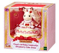 Sylvanian Families - Freya's Birthday Celebration Strawberry Cake Dress