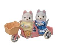 Sylvanian Families Friendly Cycling Set Husky Sibling Calico Critters...
