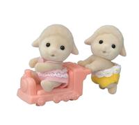 Sylvanian Families HI-08 gemelli di pecora con passeggino Calico Critters...