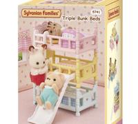 Sylvanian families - letto a castello triplo colorato - accessori e arredamento per la casa sf