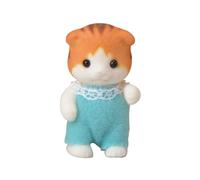 Sylvanian Families Maple Cat Baby Calico Critters Japan nuova bambola da coll...