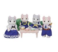 Sylvanian Families Orecchie Ricce Gatto Family Set Calico Critters Epoca Giap...