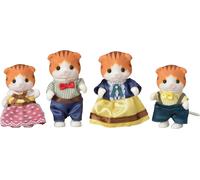 SYLVANIAN FAMILIES Set 4 Figure Bambole FAMIGLIA GATTO BOX ROTTO Maple Cat 5290