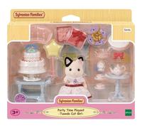 Sylvanian Families Set Tè Completo Ragazza Gatto Bicolor Compleanno 25 Accessori