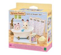 Sylvanian Families - Set Vasca e Doccia Completo - Mobili per Bagno in Stile Ant