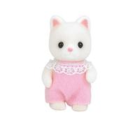 Sylvanian Families Silk Cat Baby Calico Critters Japan nuova bambola da colle...