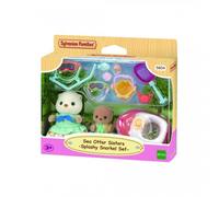 Sylvanian Families 5804 Sorelle Lontra marina -Splashy Snorkel Set-