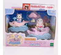 Sylvanian Families Yuenchi Cargo Boat and Dolphin Set bambola Calico Critters...