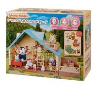 SYLVANIAN FAMILY Long Tailed Tit Warmth Log Cottage Playset Giocattolo...