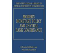 Sylvester Eijff Modern Monetary Policy and Central Bank Gover (Copertina rigida)
