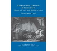 Sylvie Kleiman-Lafon Antoine Lasalle, traducteur de Francis Bacon (Tascabile)