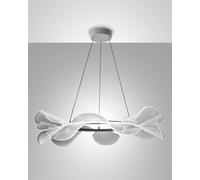 Fabas Luce Lampada LED a sospensione Sylvie, rotonda, Ø 72 cm Fabas Luce