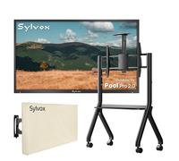 SYLVOX 43" TV da Esterno con Copertura & Supporto Televisore con Ruote - 4K UHD 2000Nits per Aperto, Smart Google Outdoor TV Impermeabile IP55, Dolby Atmos, WiFi, Bluetooth, DVB (Pool Pro 2.0)