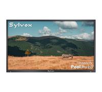 SYLVOX 55" TV da Esterno - 4K UHD 2000Nits per Aperto, Smart Google Outdoor TV Impermeabile IP55, Dolby Atmos, WiFi e Assistente, Bluetooth, DVB-T2/S2/C, Ideale per Giardini e Terrazza (Pool Pro 2.0)