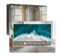 Sylvox specchio TV da bagno da 32 pollici Google Televisori 1080p |IP66 Impermeabile| DVB-S2/T2/C|HDR 10|Smart Android TV |2.4/5G Wi-Fi|Bluetooth| Google Assistant| Chromecast|Netflix|Youtube|HEVC 10