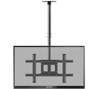 SYLVOX Supporto per TV da Soffitto LED LCD OLED da 32 a 65 pollici, VESA max 600 x 400 mm, portata fino a 35 kg, altezza regolabile, supporto per TV a soffitto inclinabile