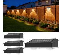 Sylvwin Lampade Solari da Parete per Esterni - Confezione da 4 Lampade LED Solar