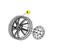 SYM JET 14 EVO 125 CERCHIO RUOTA POSTERIORE 2024 XCB12C1CN-EU