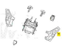 SYM MAXSYM 400 STAFFA SUPPORTO PARABREZZA SINISTRO A 2021 LZ40W1-EU