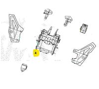 SYM MAXSYM GT 400 TELAIETTO SUPPORTO SCUDO PARABREZZA ANTERIORE 2024 LZ40W2-EU
