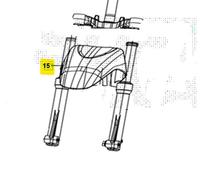 SYM SYMPHONY 125 PARAFANGO RUOTA ANTERIORE NERO 2020 2022 XF12W1-IT