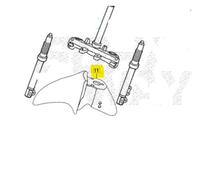 SYM SYMPHONY SR 125 PARAFANGO RUOTA ANTERIORE GRIGIO 2024 AZ12WA-ES