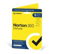 Symantec Norton 360 Deluxe 50Gb 1 User 5 Device 12Mo Software NUOVO