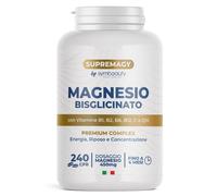 Symbeauty Magnesio Bisglicinato 240 CPR 4 mesi Completo Vitamine SUPREMAGY