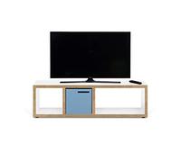 Symbiosis Berlin Mobile TV Bianco con bordi in compensato 150x34x45 cm