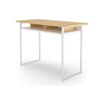 Symbiosis Bristol Scrivania Rovere e metallo bianco 110x50x76 cm