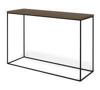 Symbiosis Gerda, Consolle, Noce e gambe in metallo nero, 120x40x76 cm