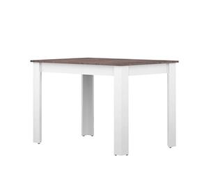 Symbiosis Nice, Tavolo da pranzo, bianco e cemento 110x70x73,1 cm
