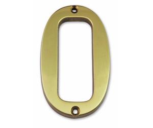 Symbol CLM9700 Cifra "0" - Ottone massiccio - Altezza 97 mm