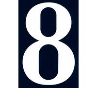 Symbol NA08 Numero civico - Cifra "8" - PVC adesivo - 110 x 75 mm